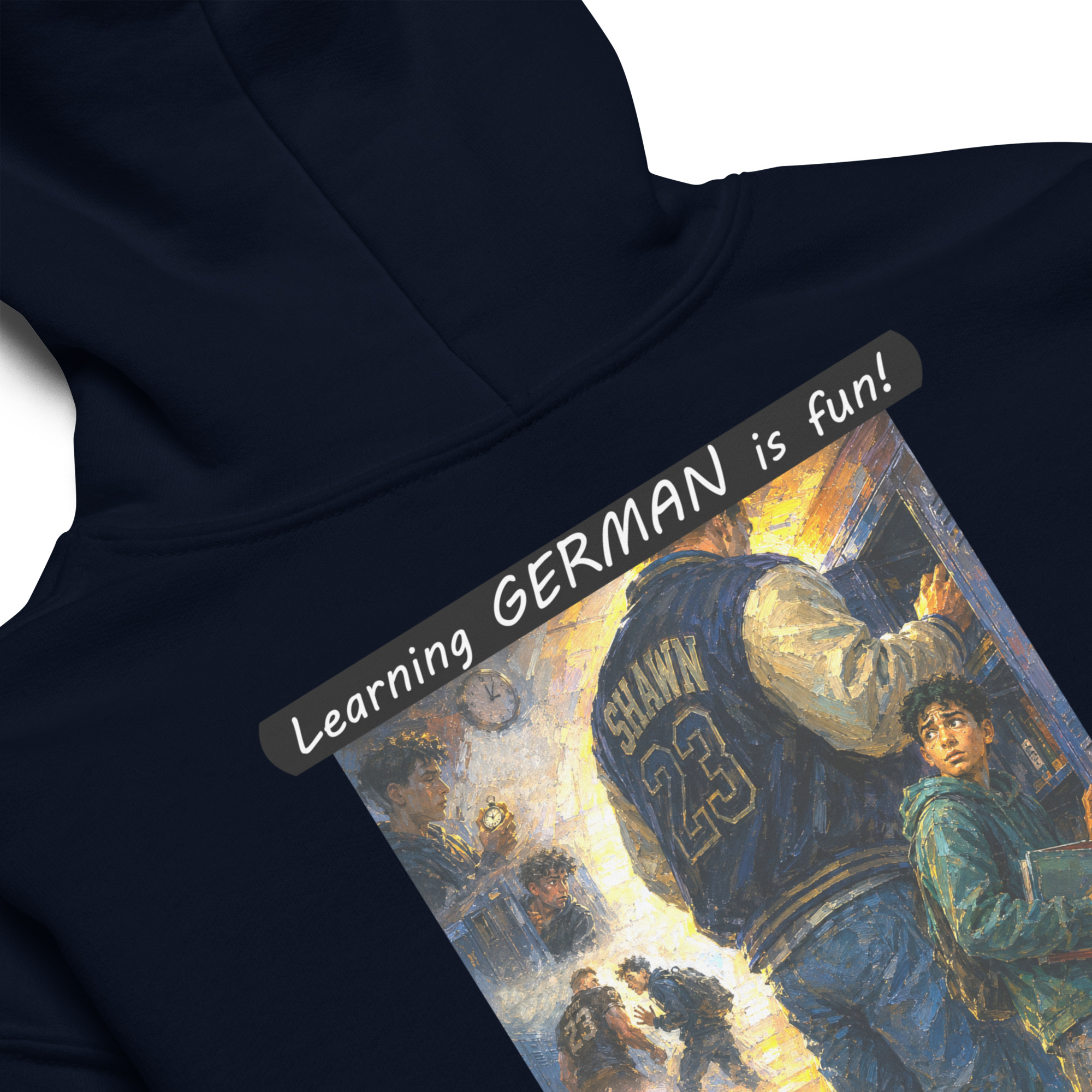 Youth heavy blend hoodie - Learning GERMAN is fun! - The School Locker - Image 10