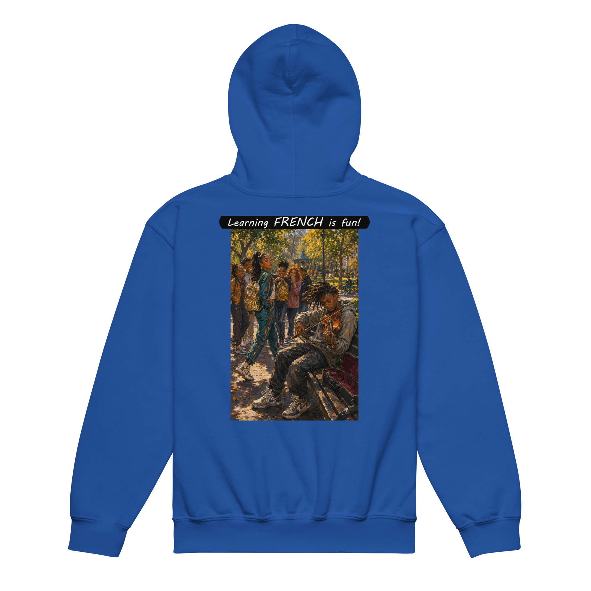 Youth heavy blend hoodie - Learning FRENCH is fun! - The Spotlight - Image 14