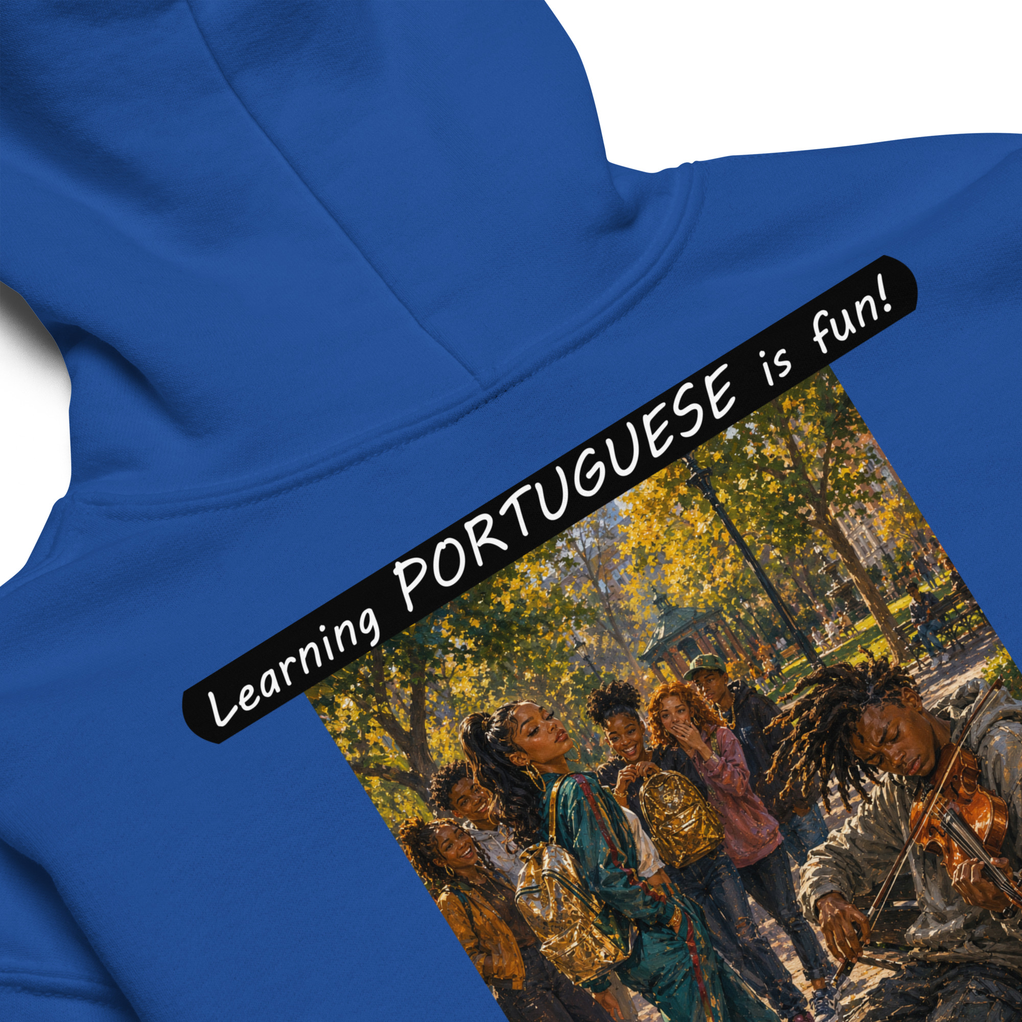 Youth heavy blend hoodie - Learning PORTUGUESE is fun! - The Spotlight - Image 13