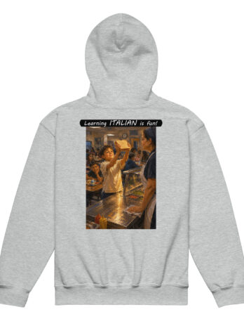 Youth heavy blend hoodie – Learning ITALIAN is fun! – Crusty Roof Tiles
