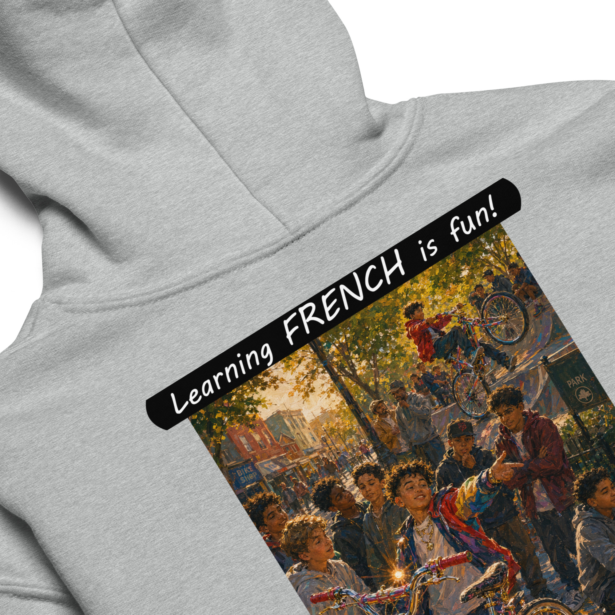 Youth heavy blend hoodie - Learning FRENCH is fun! - The Show Off - Image 20