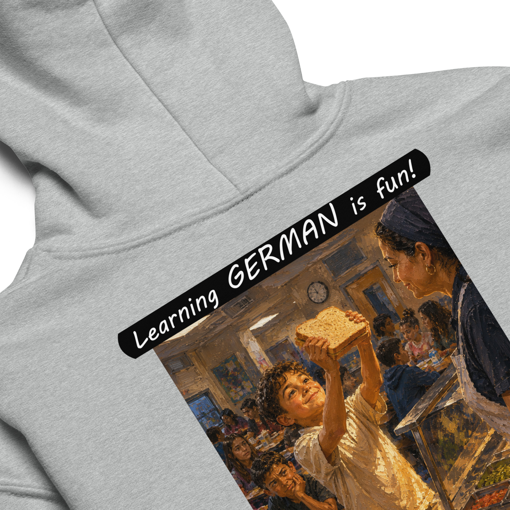 Youth heavy blend hoodie - Learning GERMAN is fun! - Fair Trade - Image 22