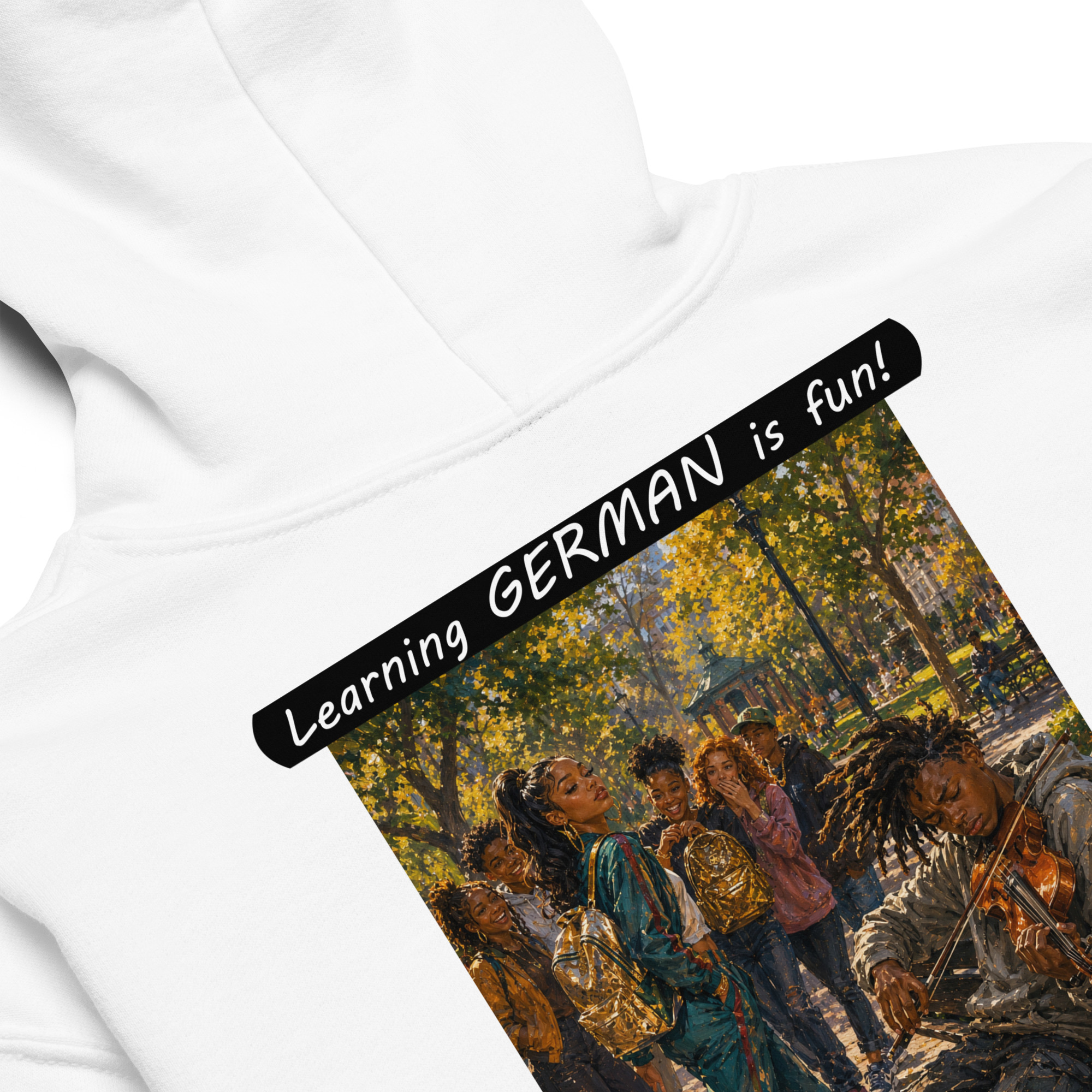 Youth heavy blend hoodie - Learning GERMAN is fun! - The Spotlight - Image 22