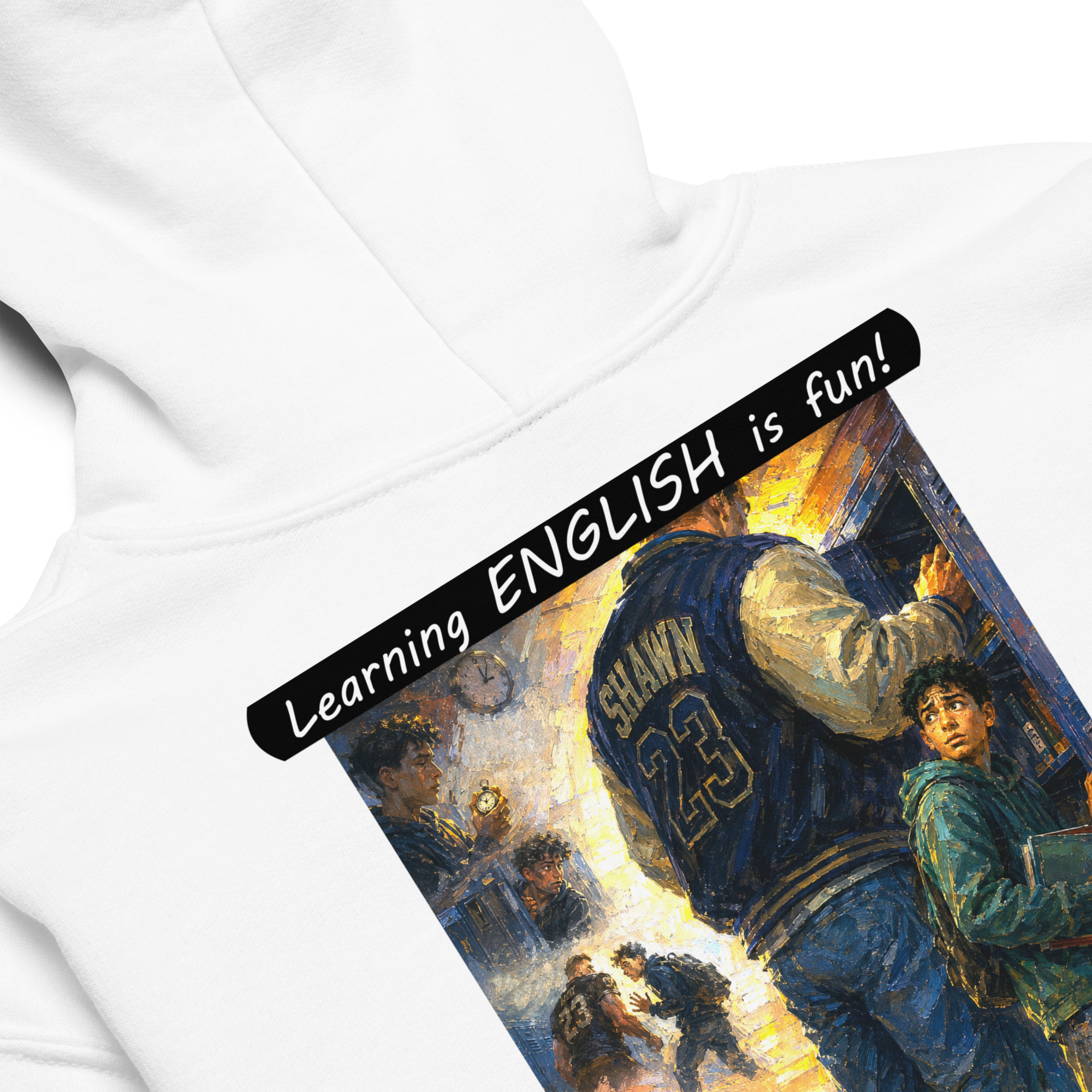 Youth heavy blend hoodie - Learning ENGLISH is fun! - The School Locker - Image 22