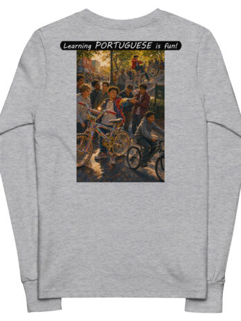 Youth long sleeve tee – Learning PORTUGUESE is fun! – The Show Off