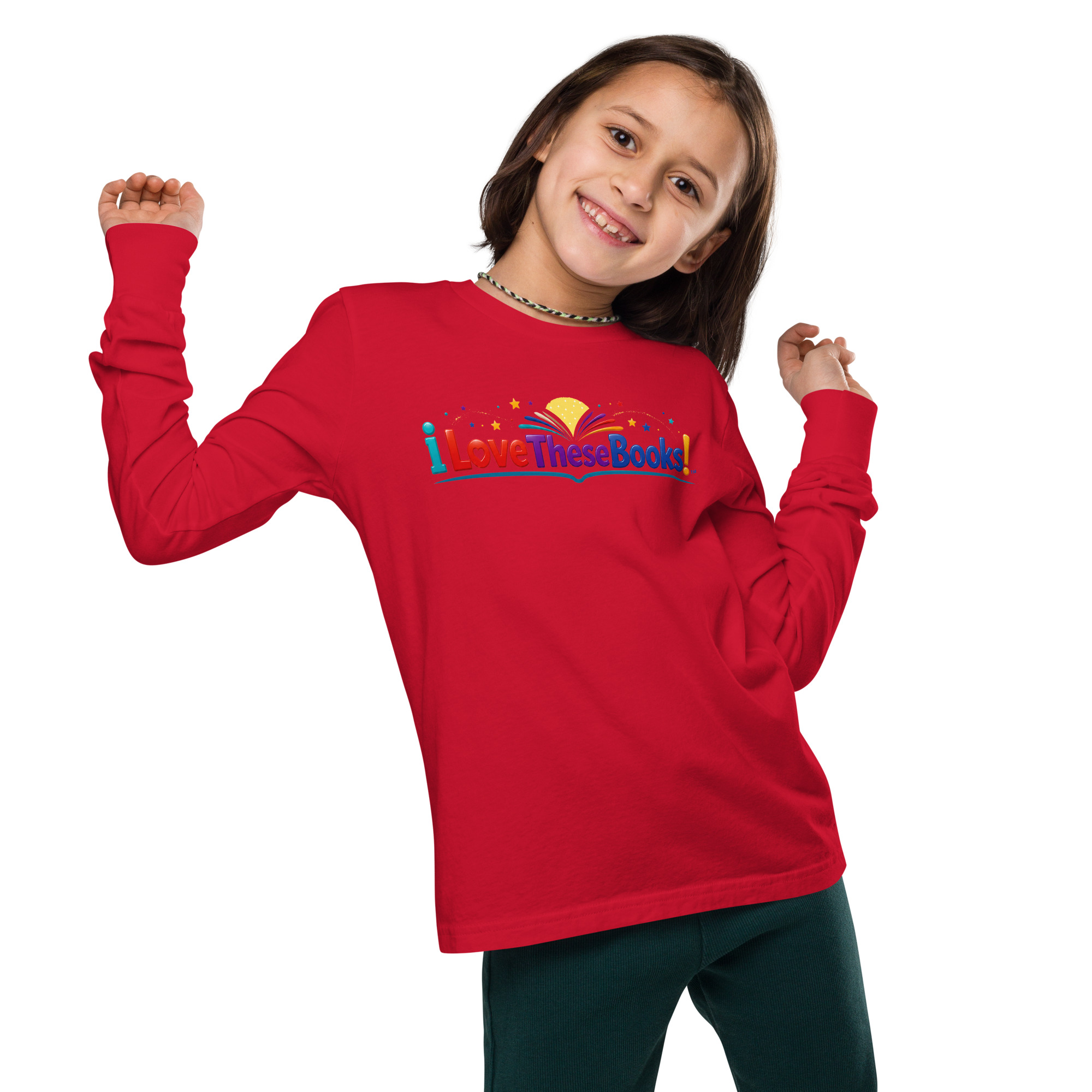 Youth long sleeve tee - Learning GERMAN is fun! - The Influencer - Image 14