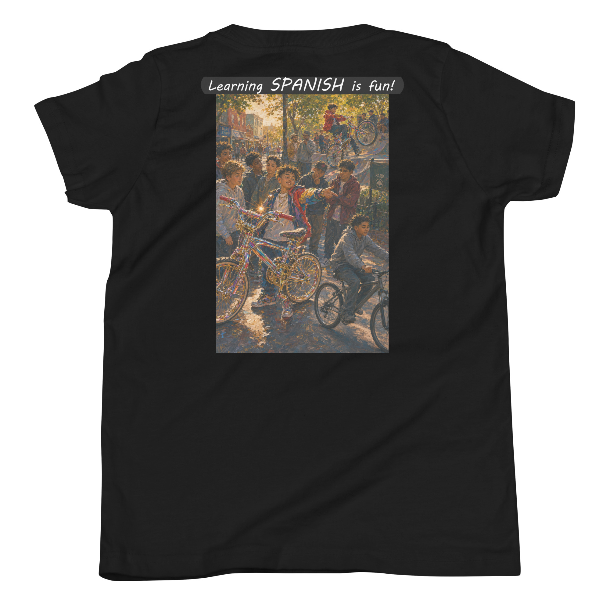 Youth Short Sleeve T-Shirt - Learning SPANISH is fun! - The Show Off - Image 7