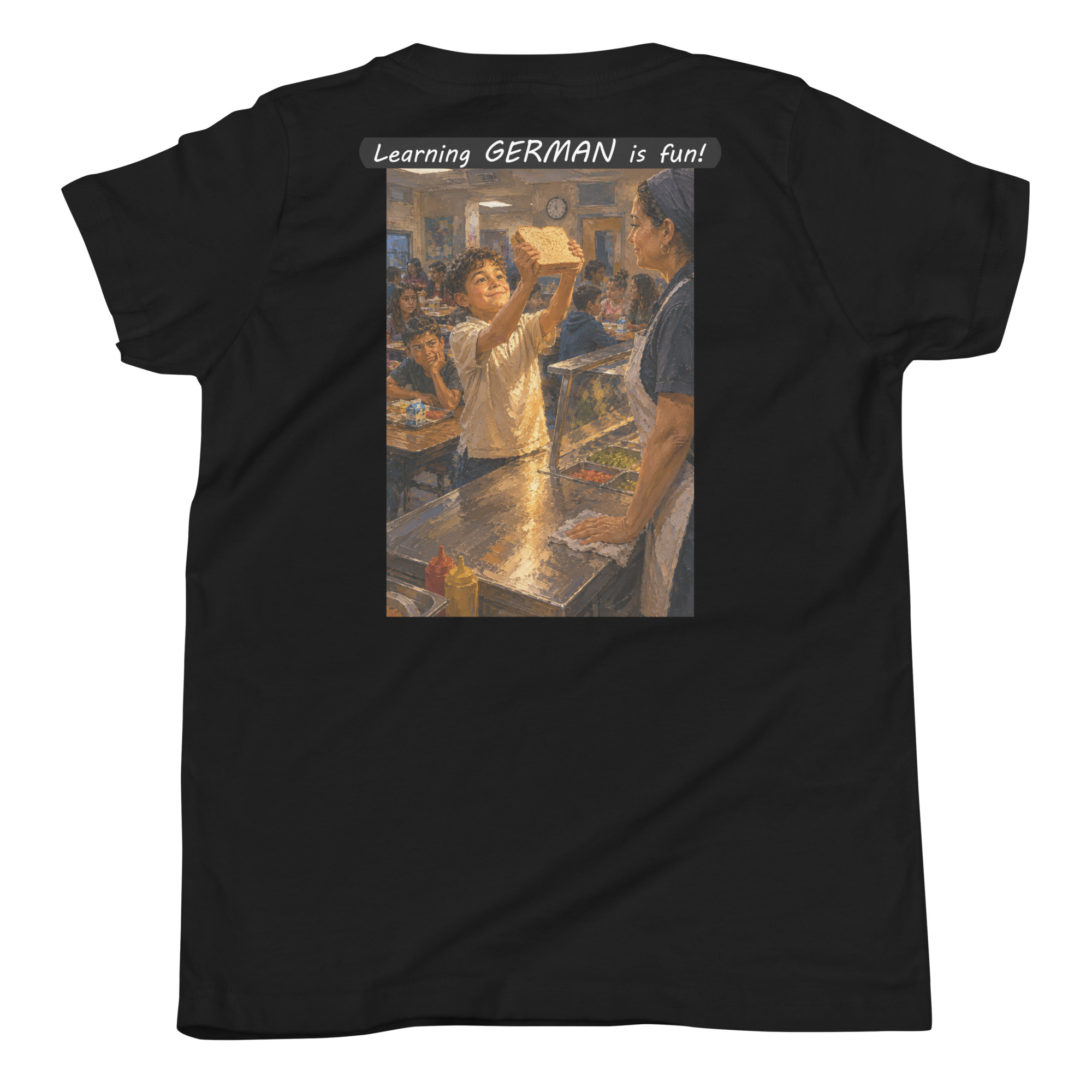 Youth Short Sleeve T-Shirt - Learning GERMAN is fun! - Crusty Roof Tiles - Image 21