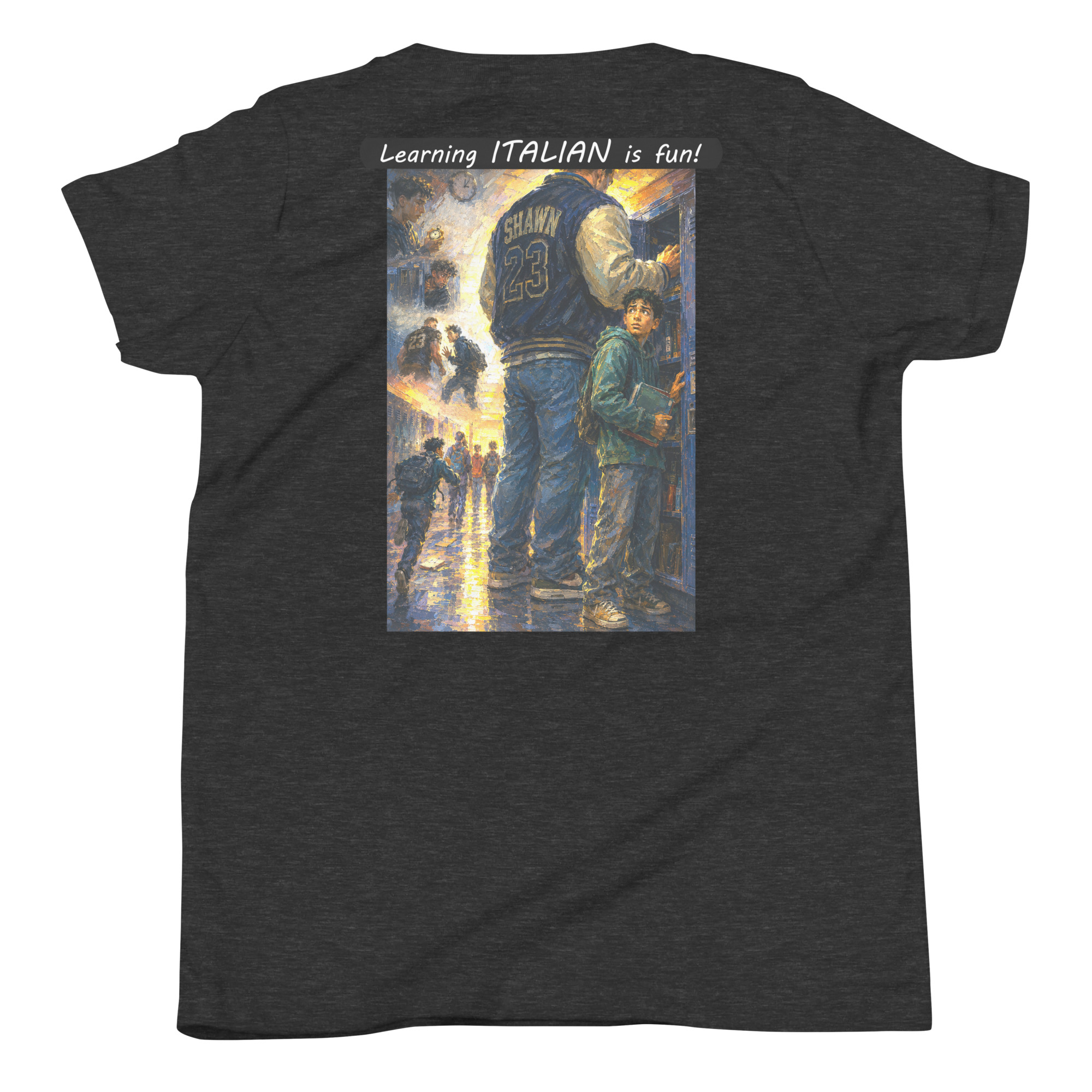 Youth Short Sleeve T-Shirt - Learning ITALIAN is fun! - The School Locker - Image 16