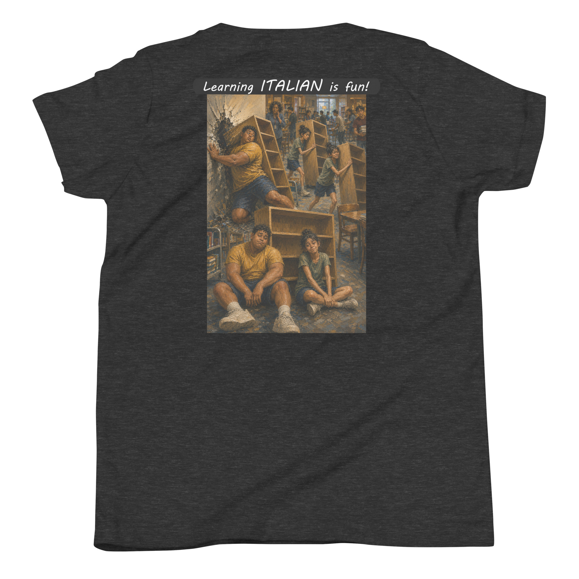 Youth Short Sleeve T-Shirt - Learning ITALIAN is fun! - Fair Trade - Image 23