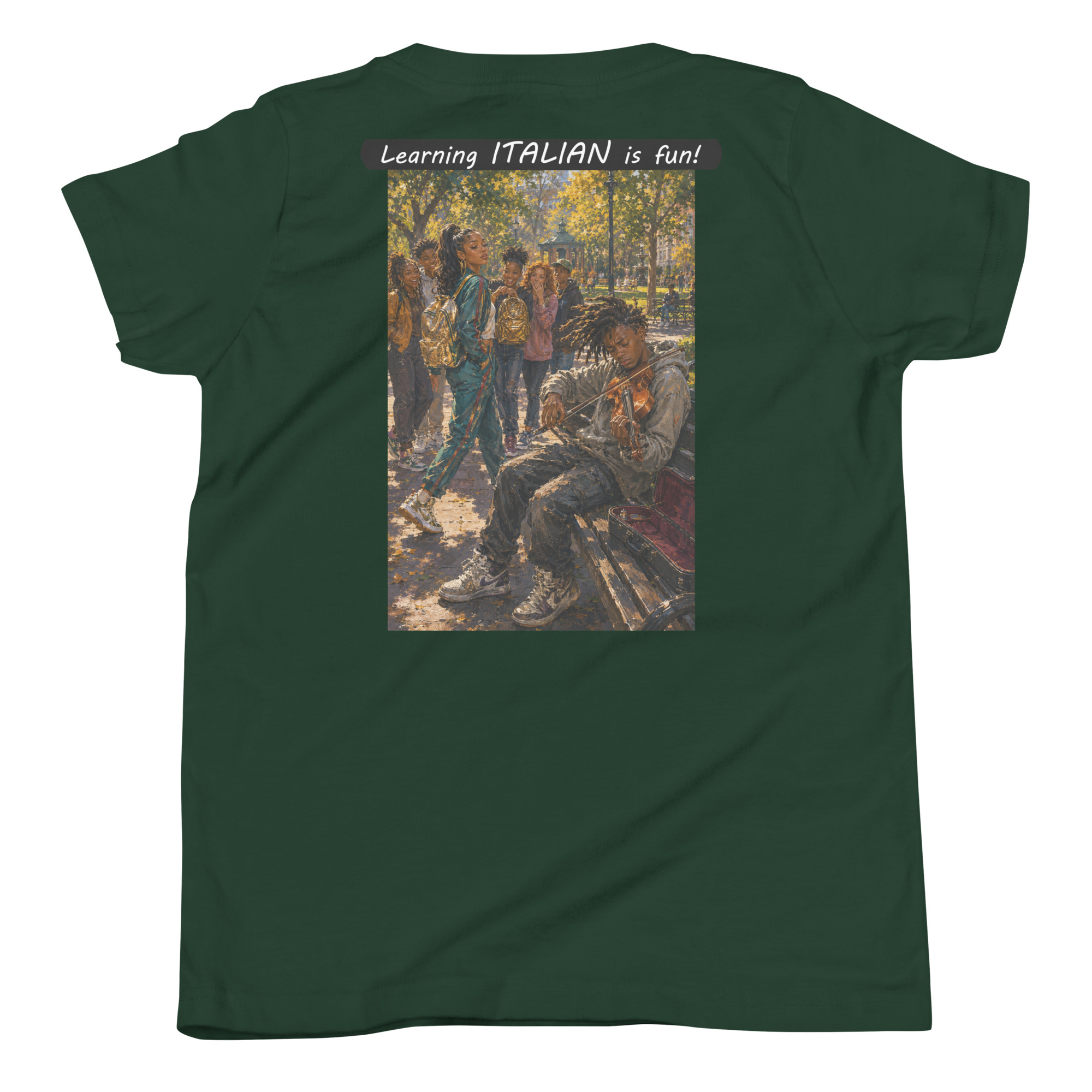 Youth Short Sleeve T-Shirt - Learning ITALIAN is fun! - The Spotlight - Image 19