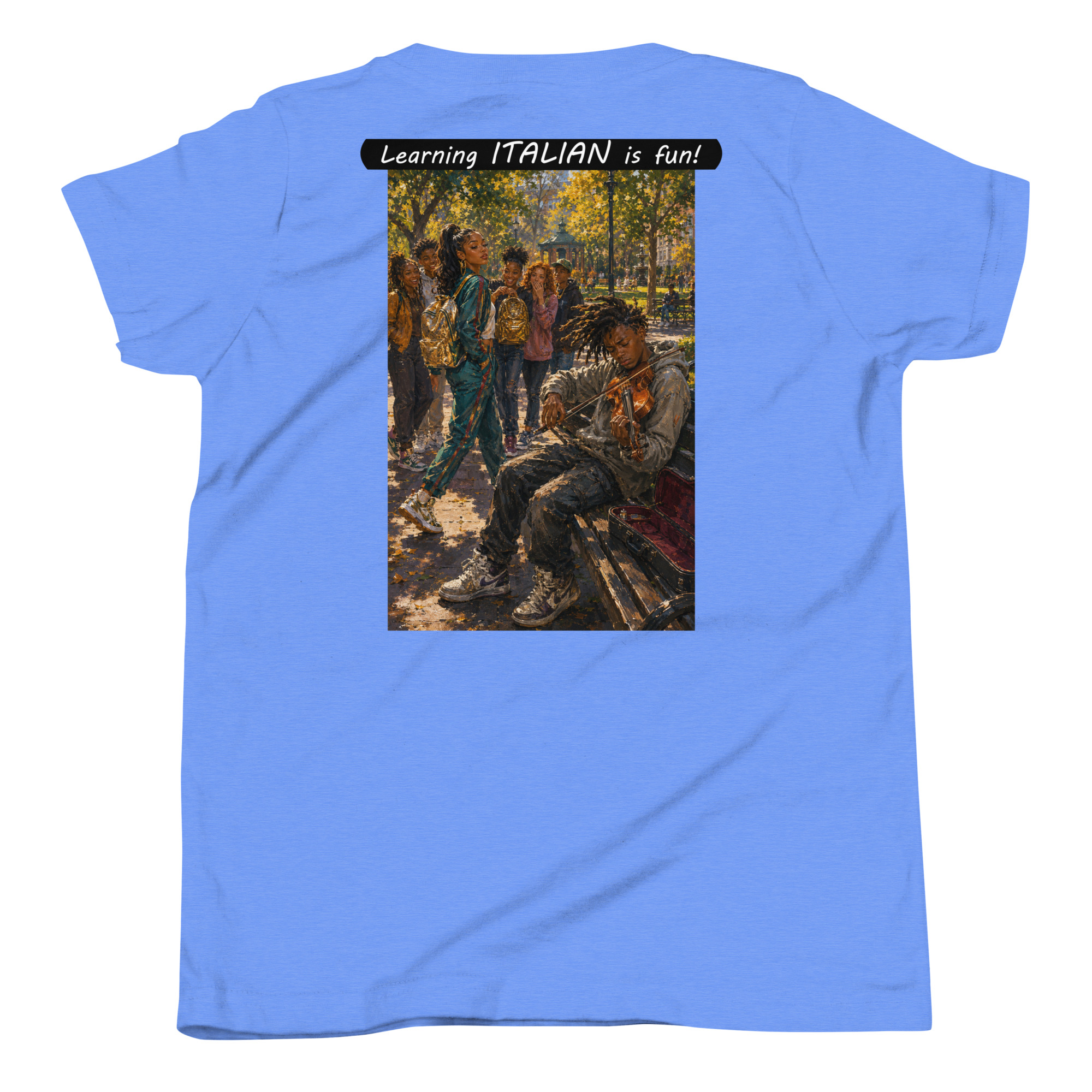 Youth Short Sleeve T-Shirt - Learning ITALIAN is fun! - The Spotlight - Image 13