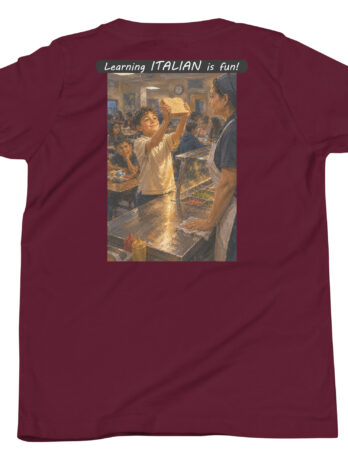 Youth Short Sleeve T-Shirt – Learning ITALIAN is fun! – Crusty Roof Tiles