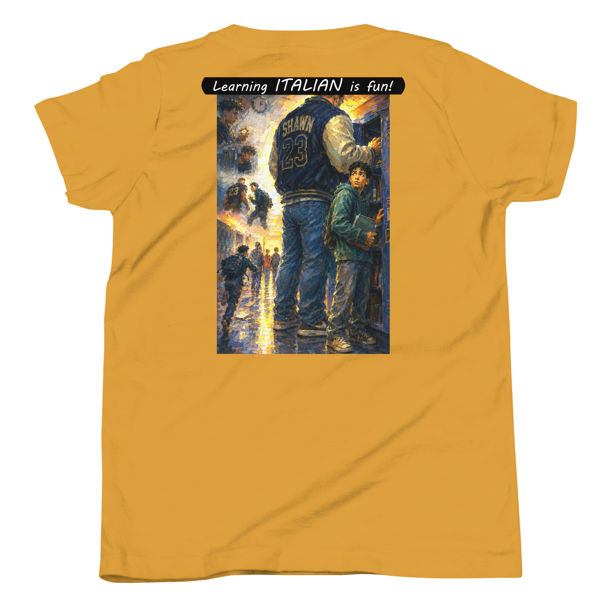 Youth Short Sleeve T-Shirt - Learning ITALIAN is fun! - The School Locker - Image 12