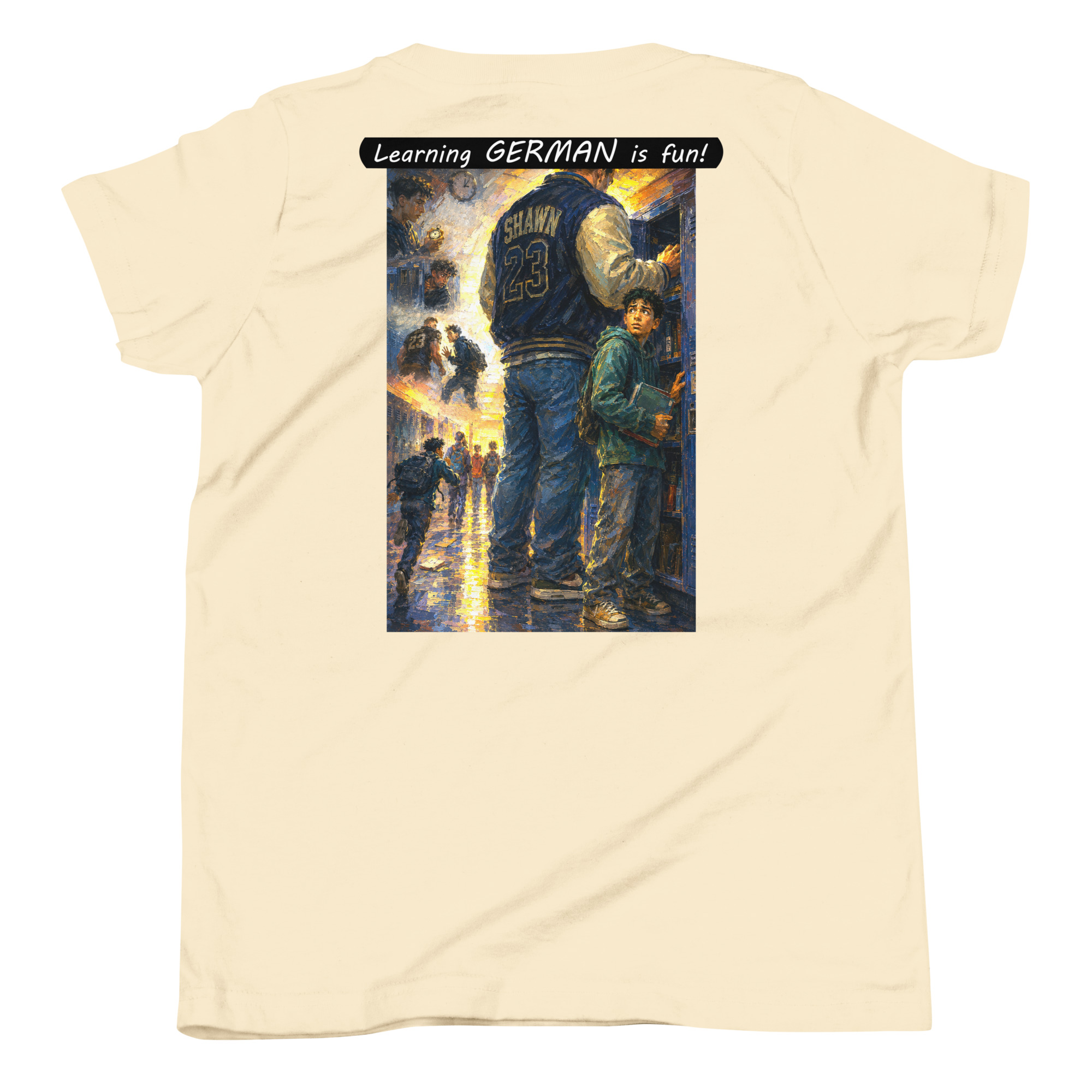 Youth Short Sleeve T-Shirt - Learning GERMAN is fun! - The School Locker - Image 24