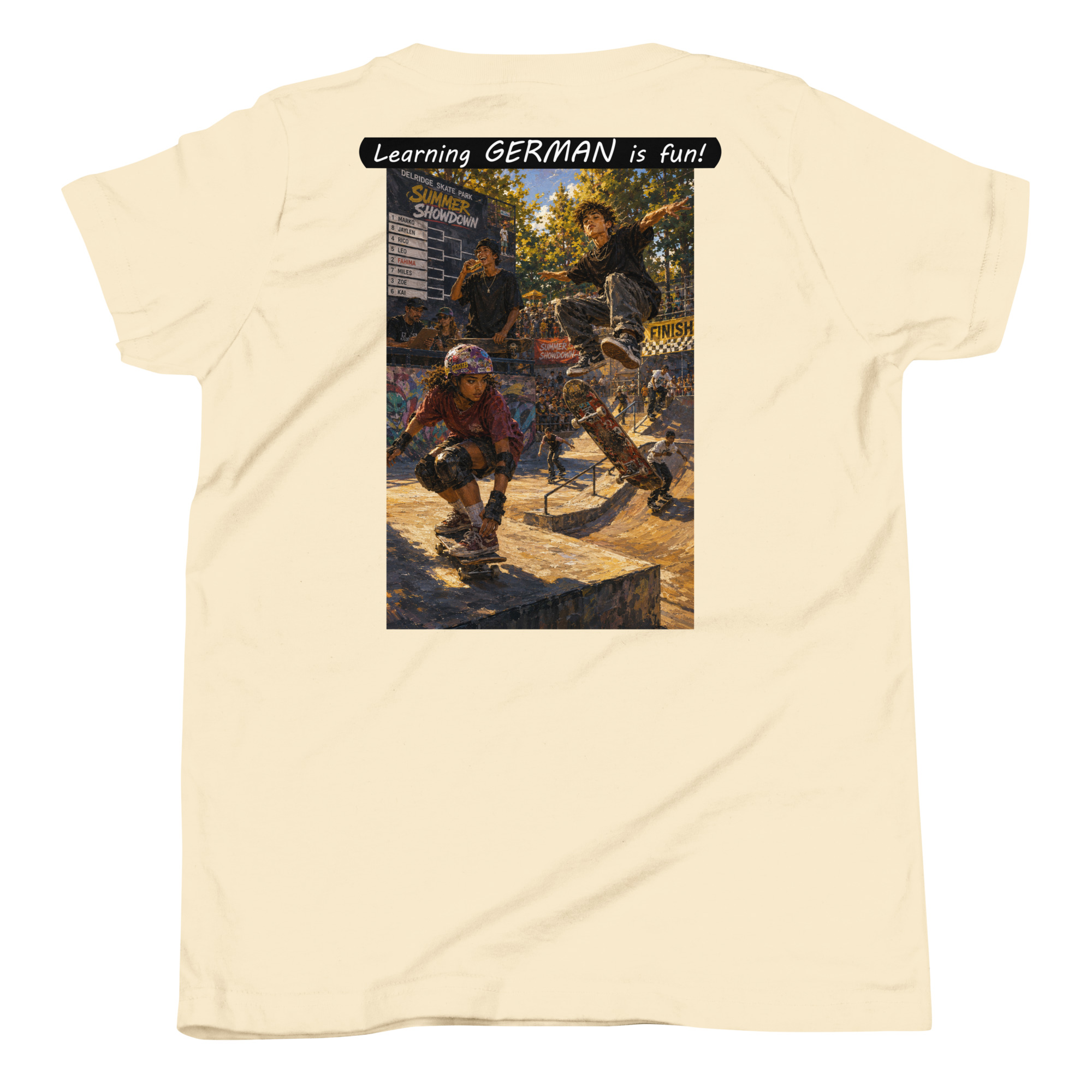 Youth Short Sleeve T-Shirt - Learning GERMAN is fun! - The Summer Showdown - Image 34