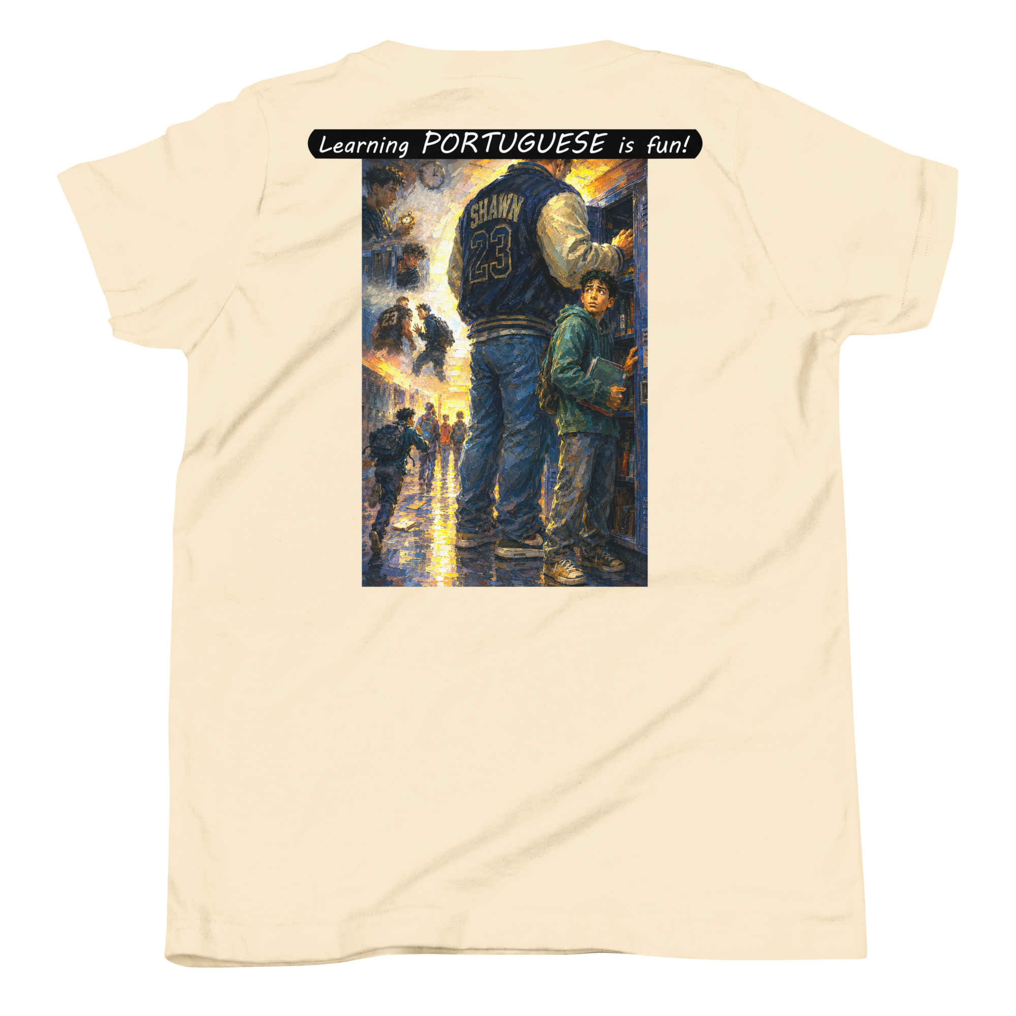 Youth Short Sleeve T-Shirt - Learning PORTUGUESE is fun! - The School Locker - Image 26