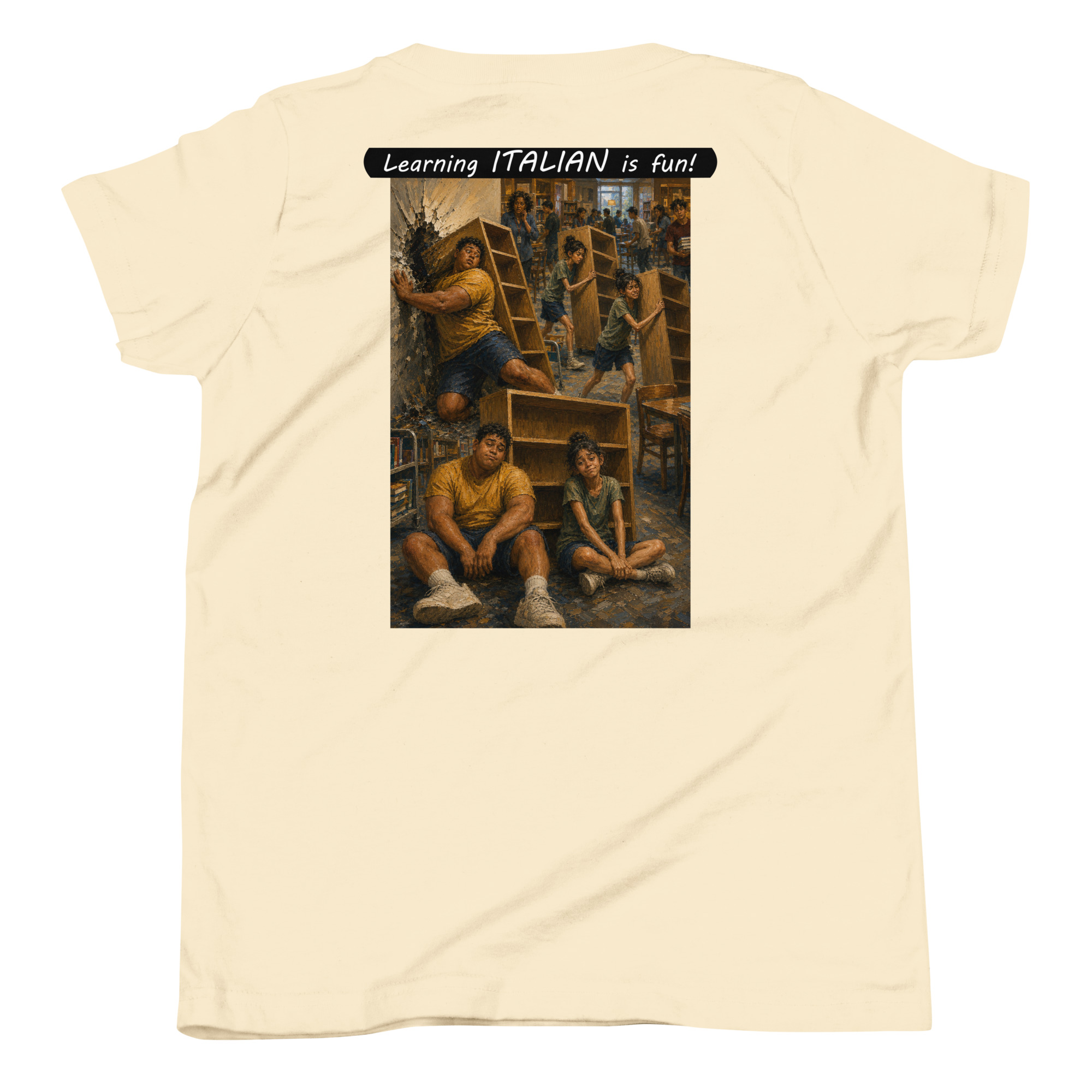 Youth Short Sleeve T-Shirt - Learning ITALIAN is fun! - Fair Trade - Image 36