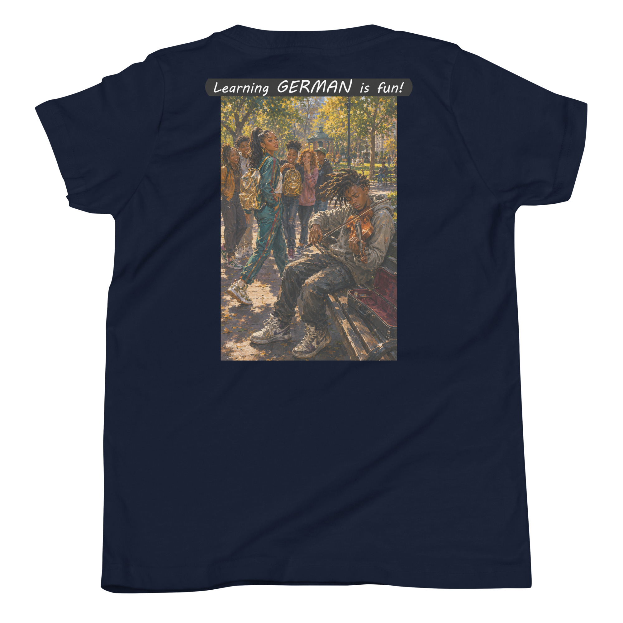 Youth Short Sleeve T-Shirt - Learning GERMAN is fun! - The Spotlight - Image 21