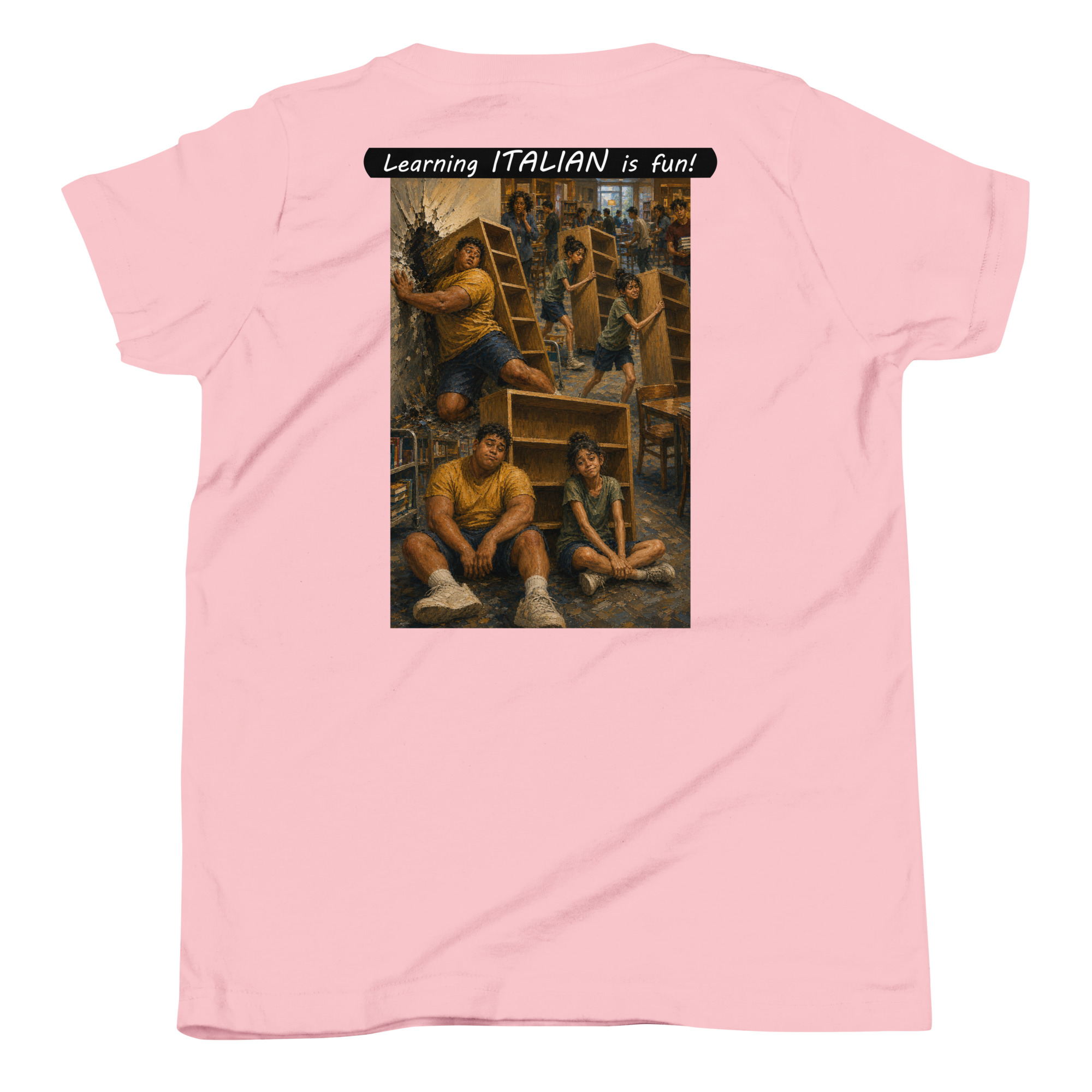 Youth Short Sleeve T-Shirt - Learning ITALIAN is fun! - Fair Trade - Image 12