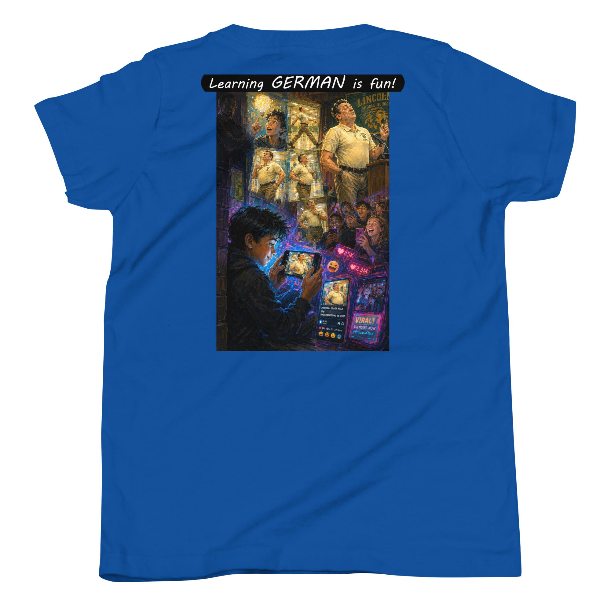 Youth Short Sleeve T-Shirt - Learning GERMAN is fun! - The Influencer - Image 29