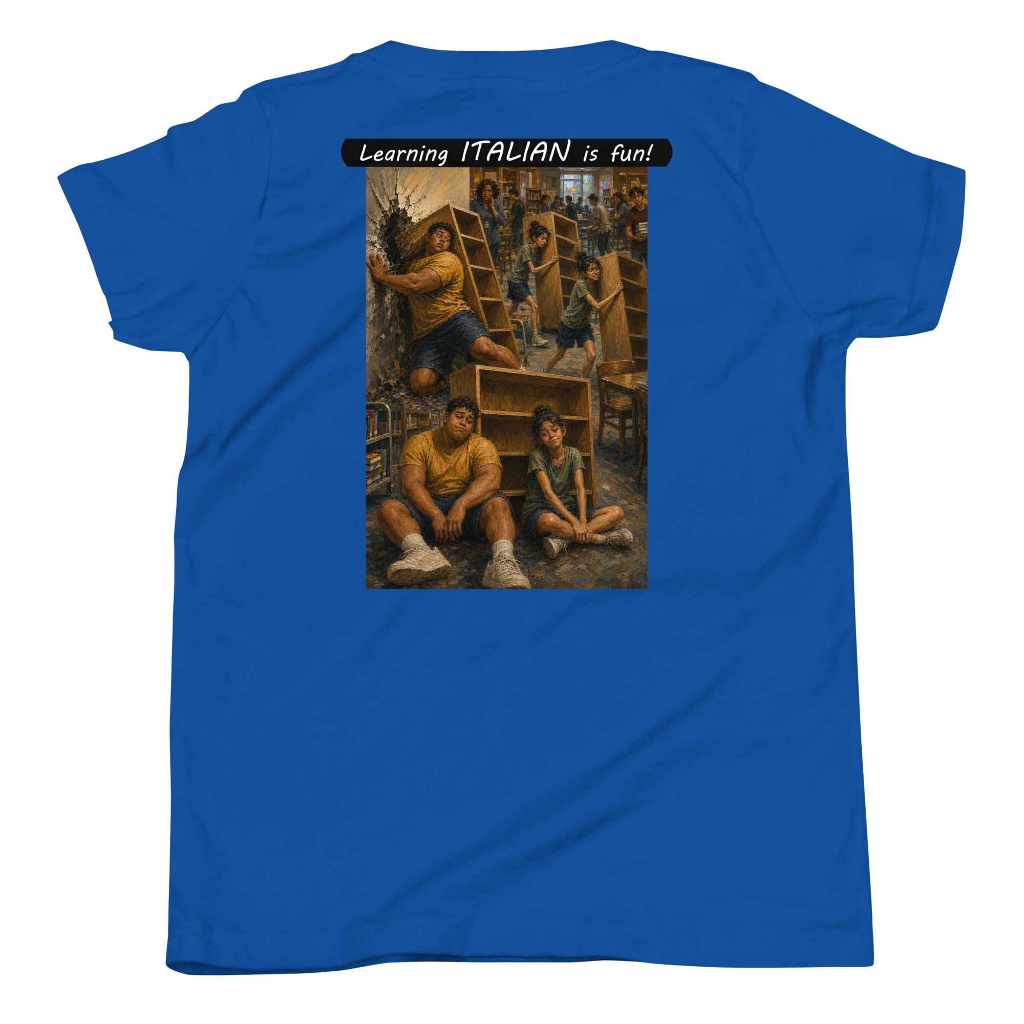 Youth Short Sleeve T-Shirt - Learning ITALIAN is fun! - Fair Trade - Image 26