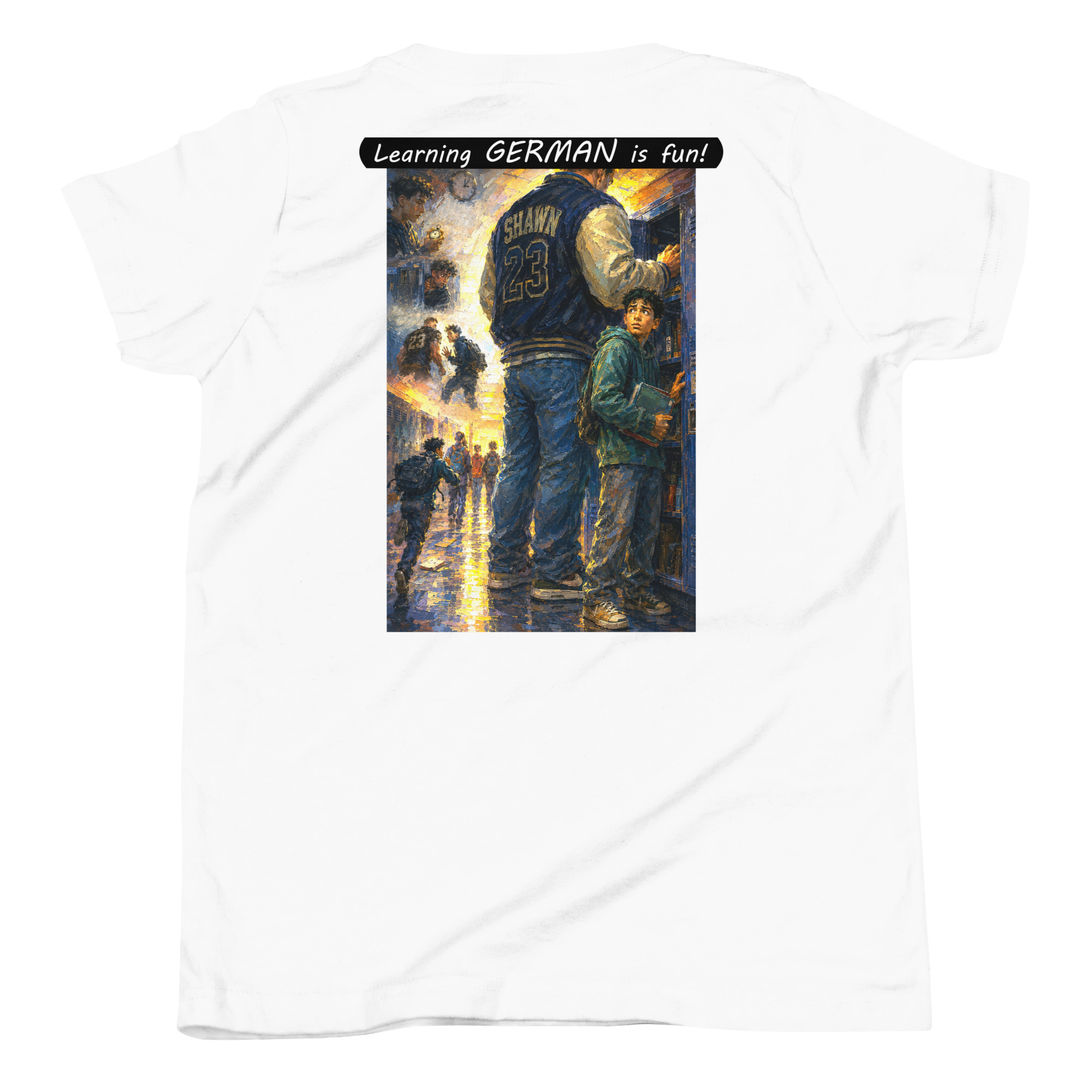 Youth Short Sleeve T-Shirt - Learning GERMAN is fun! - The School Locker - Image 28