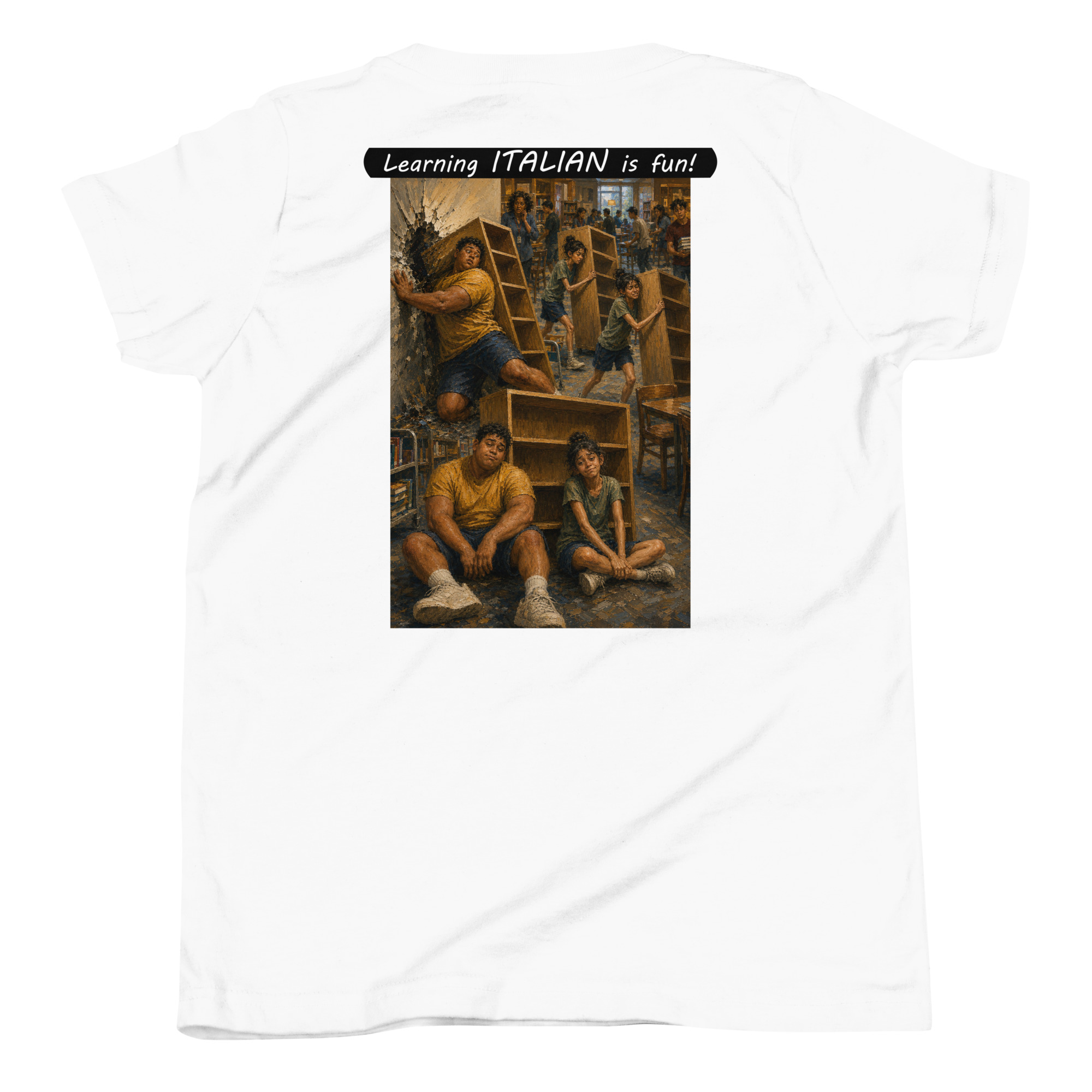 Youth Short Sleeve T-Shirt - Learning ITALIAN is fun! - Fair Trade - Image 21